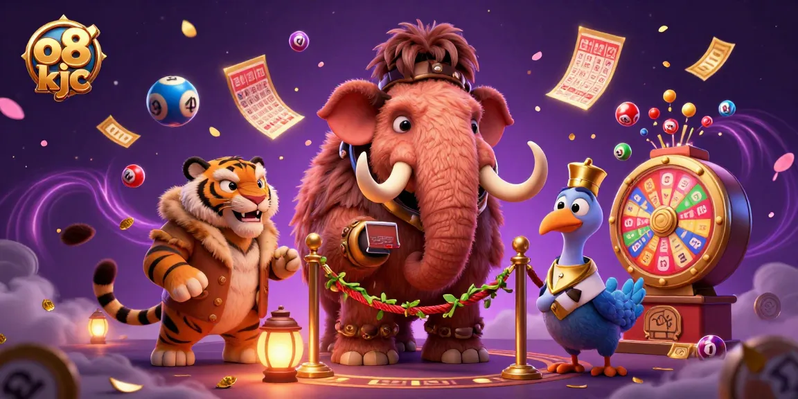 Experience thrilling fun at o8 kjc with a woolly mammoth bouncer and exciting lottery elements.