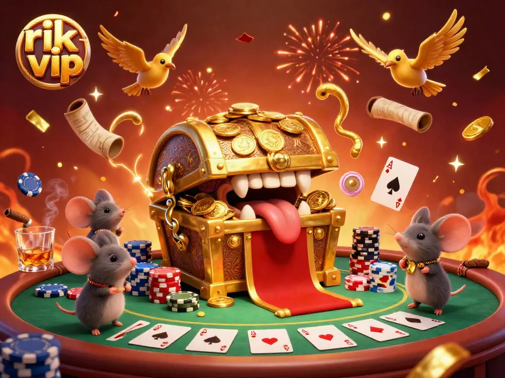 Experience thrilling gameplay at rik vip with abundant treasures and casino elements in a vibrant setting.
