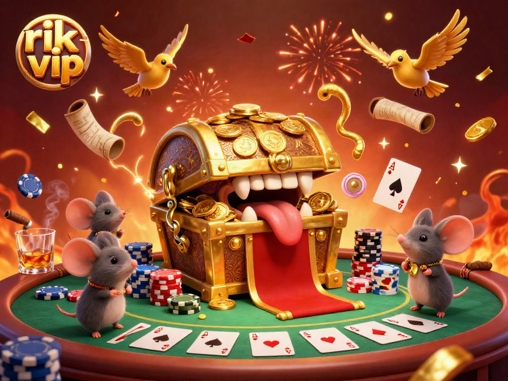 Experience thrilling gameplay at rik vip with abundant treasures and casino elements in a vibrant setting.