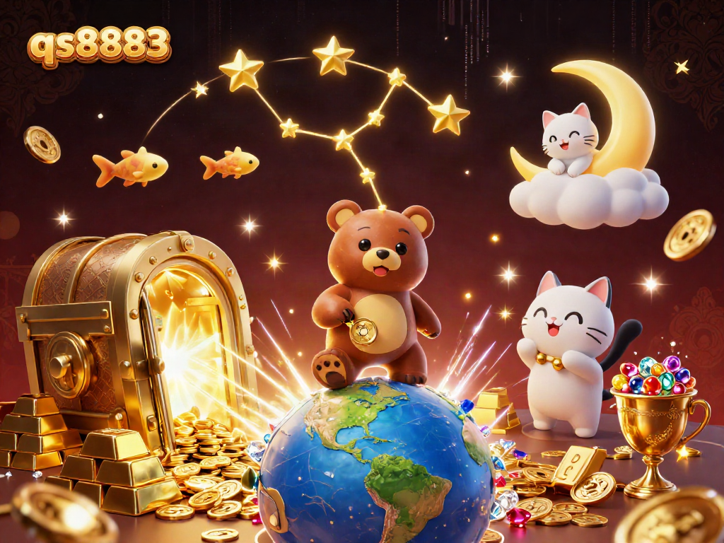 Experience the thrill of gaming with qs8883 as the golden constellation bear inspires fortune and luck.