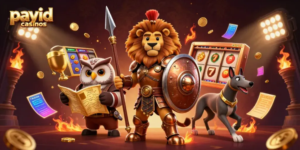 Experience thrilling fast payouts at payid casinos with engaging slot games and vibrant characters.