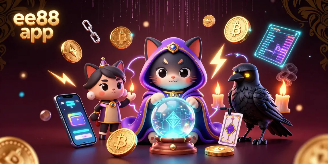 Experience thrilling gameplay with the ee88 app, featuring vibrant casino characters and crypto elements.