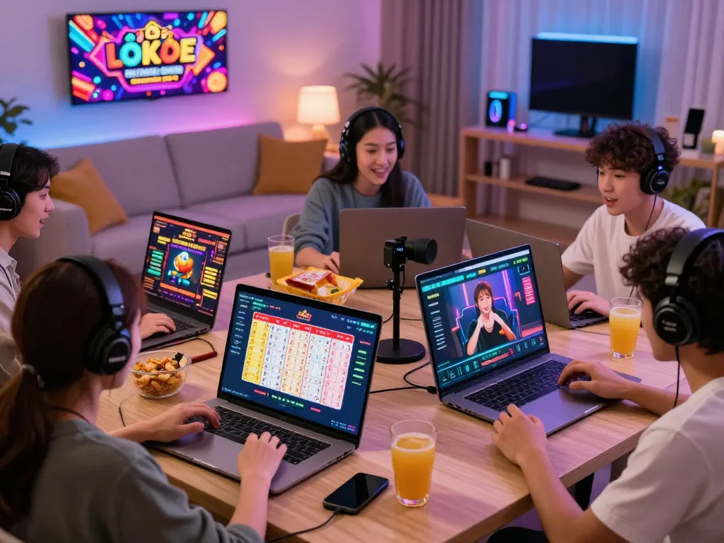 Engaging scene of players enjoying lô đề online gaming with bright displays and cozy atmosphere.