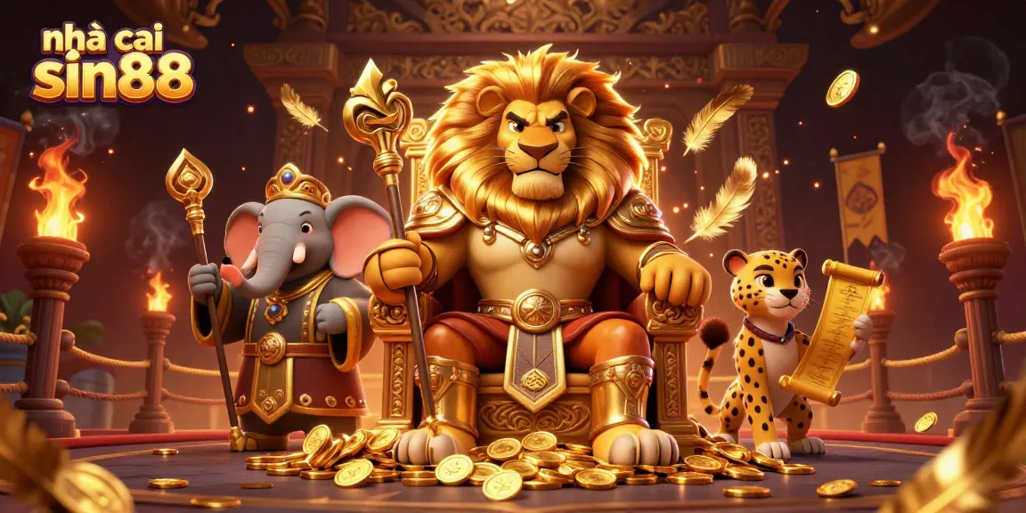 Experience thrilling moments at nhà cái sin88 with a vibrant 3D casino illustration.