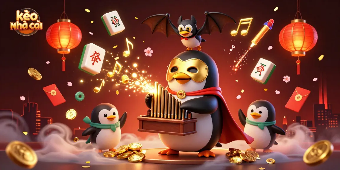 Experience the thrill of kèo nhà cái with a vibrant, magical scene filled with gaming elements.