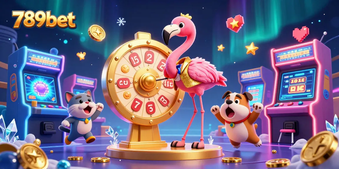 Experience interactive winnings at 789bet, featuring a lively game show scene with vibrant 3D characters.