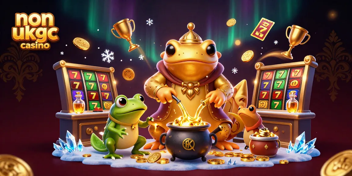 Experience the excitement of non ukgc casino action with cartoon alchemists transforming metals into gold.
