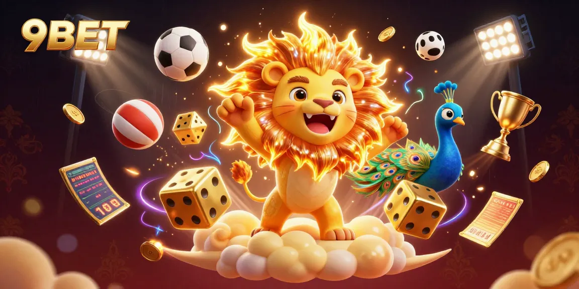 Experience the thrill of winning with 9BET's vibrant gaming world, featuring exciting sports elements.