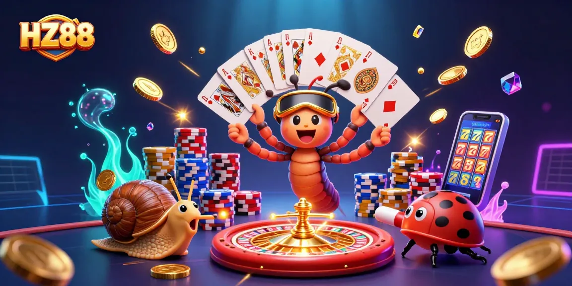 Experience thrilling gameplay with HZ88, featuring vibrant characters and dazzling casino elements.