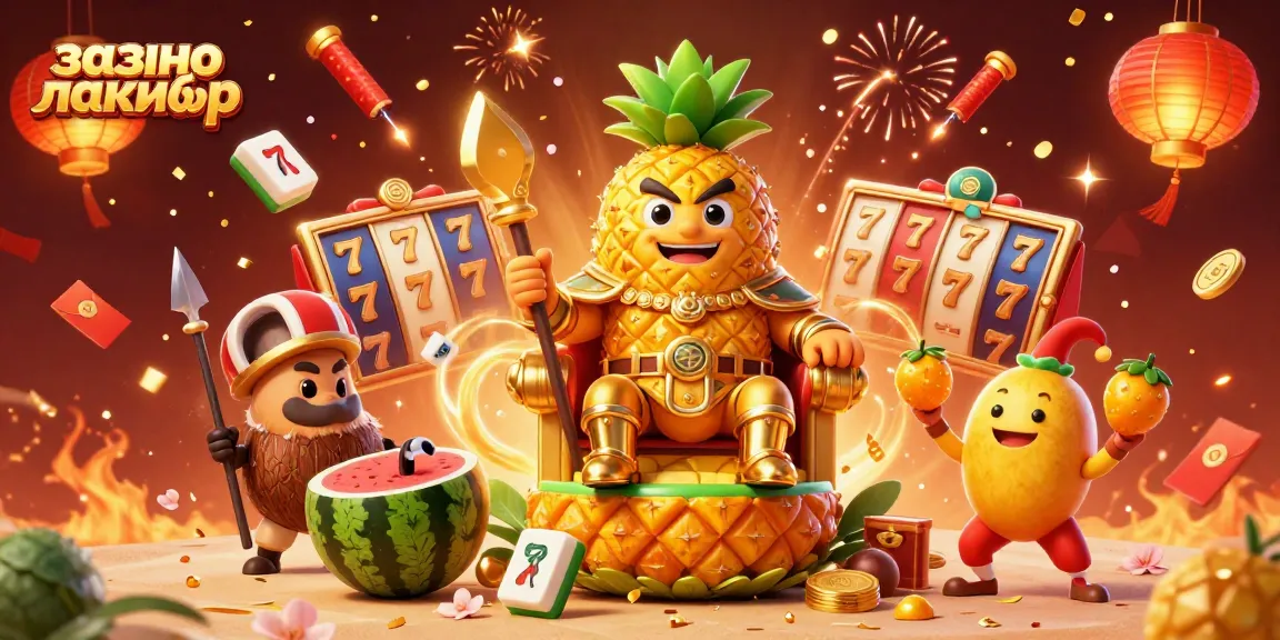 Experience thrilling action at казино лакибир with a vibrant 3D casino scene filled with excitement and energy.