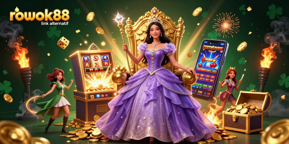 Spin the reels with rokok88 link alternatif and uncover jackpots in a dazzling casino scene.